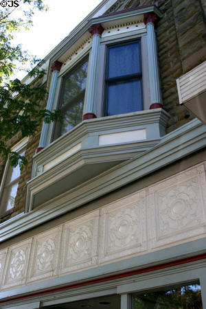 Bay window & tile decorations. Holland, MI.