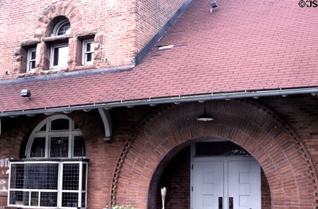 Former Michigan Central Depot (1880). Battle Creek, MI. Style: Richardsonian Romanesque. On National Register.