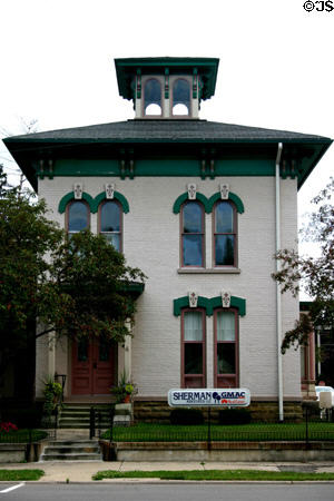 Church-Marshall-Sherman house (1873) with widow's walk (319 W Michigan Ave.). Marshall, MI. Style: Italian Villa.