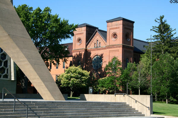 Great Hall (1878) of St. John's University. Collegeville, MN. Architect: Gregory Steil.
