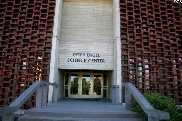 Peter Engel Science Center (1965) at St. John's University. Collegeville, MN. Architect: Marcel Breuer.