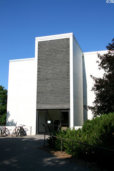 St Thomas Aquinas Hall (1959) at St. John's University. Collegeville, MN. Architect: Marcel Breuer.