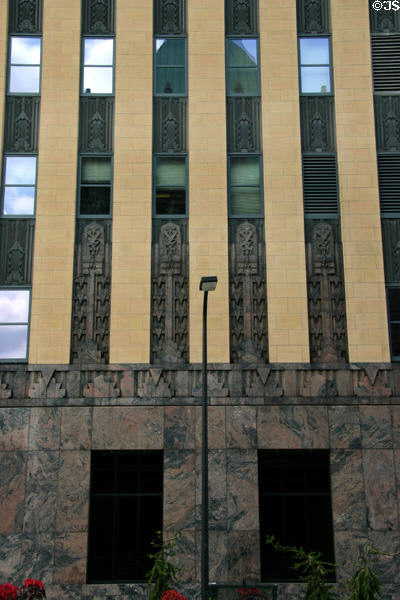 Art Deco details of Qwest Building. Minneapolis, MN.