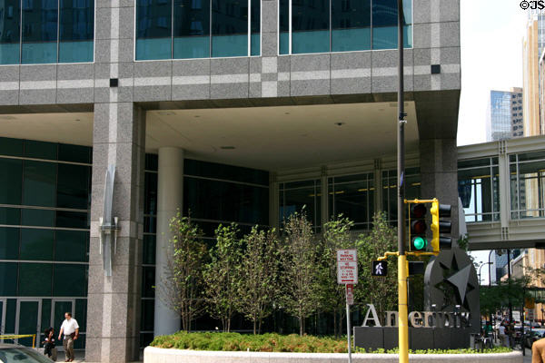Ground floor entrance of Ameriprise Financial Center. Minneapolis, MN.