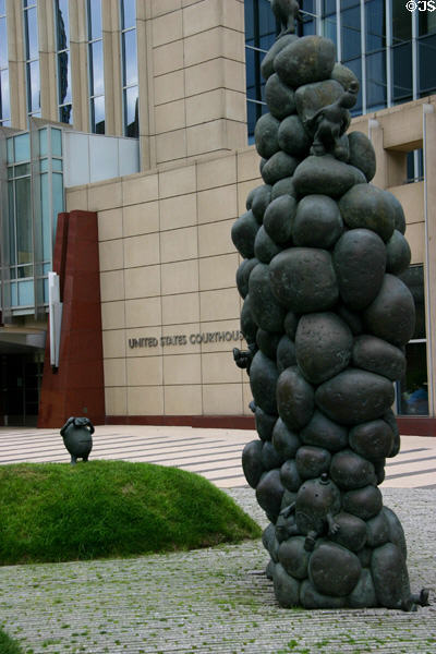 Sculpture garden of US Federal Courthouse. Minneapolis, MN.