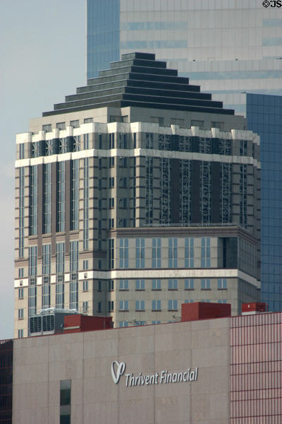 Accenture Tower pyramid top. Minneapolis, MN.