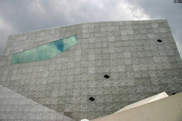 Textured surface of Walker Art Center. Minneapolis, MN.