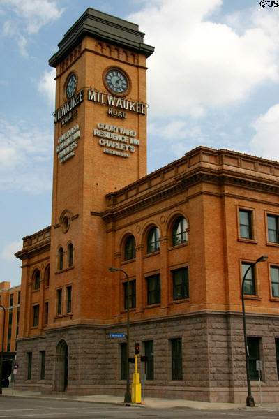 Former Milwaukee Road Railroad Depot (1899). Minneapolis, MN. Style: Renaissance Revival. On National Register.