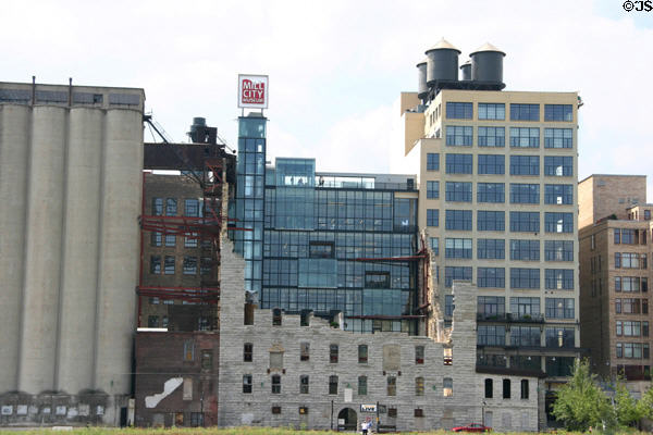 Mill City Museum built into old factory ruins. Minneapolis, MN.