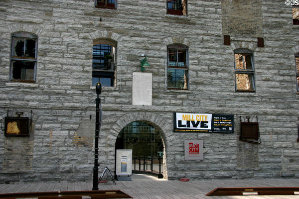 Entrance of Mill City Museum. Minneapolis, MN.