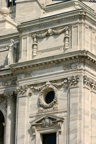 Decorative details of Minnesota State Capitol. St. Paul, MN.