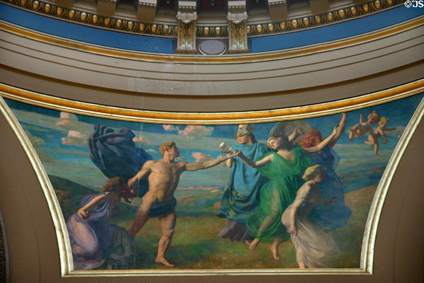 Section on discovery of Rotunda mural 