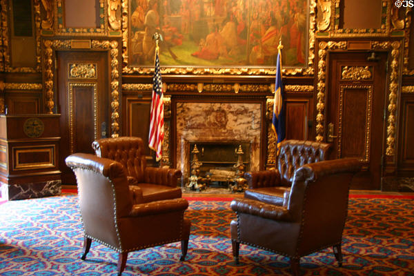 Governor's Reception Room in Minnesota State Capitol. St. Paul, MN.