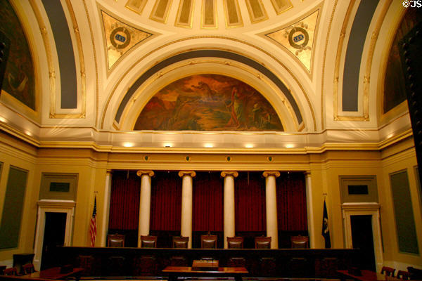 Supreme Court chamber in Minnesota State Capitol. St. Paul, MN.
