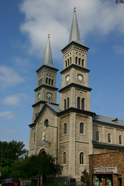 Church of the Assumption (1873) (64m 210ft) (51 West 7th St.). St. Paul, MN. Architect: Eduard von Riedel.
