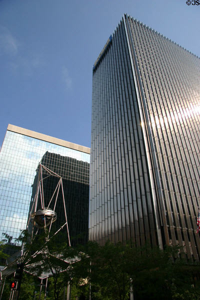 Ecolab Corporate Center (1968) (22 floors) (370 Wabasha St.). St. Paul, MN. Architect: Bergstedt, Wahlberg, & Wold.