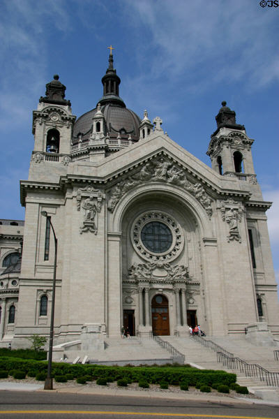 Facade of Cathedral of Saint Paul. St. Paul, MN.