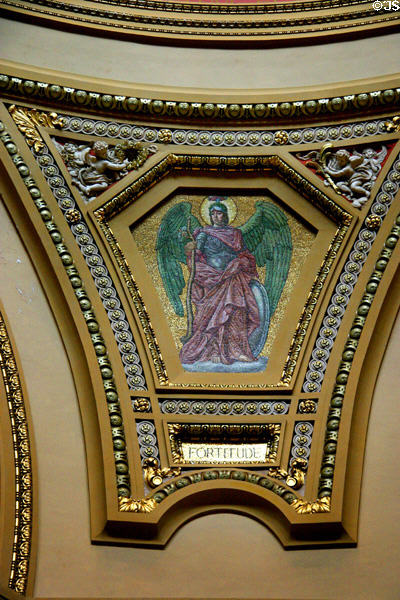 Mosaic of fortitude at Cathedral of Saint Paul. St. Paul, MN.