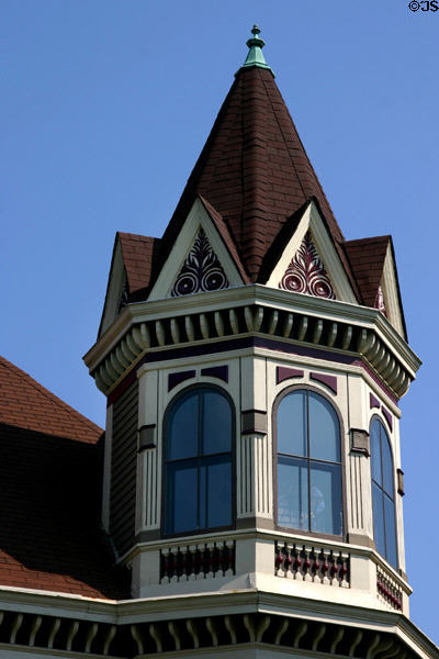 Turret detail of 513 Summit Ave. St. Paul, MN.