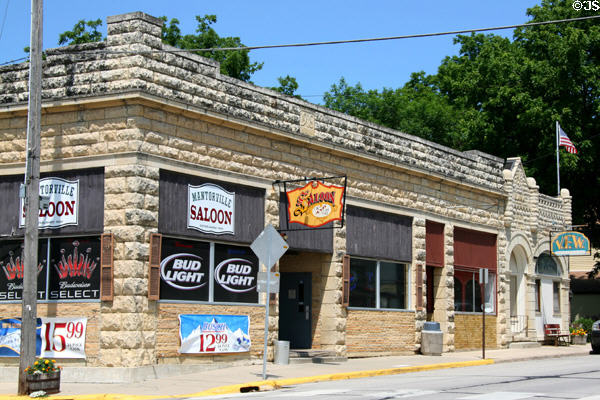 Stone saloon & former bank (1895) (now VFW). Mantorville, MN.