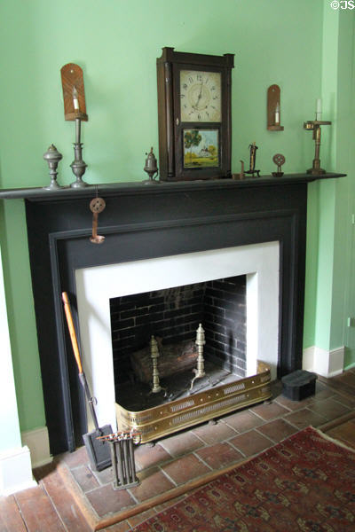 Fireplace at General Daniel Bissell House. St. Louis, MO.