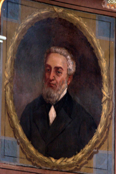 Edward Bates portrait by Carl Wimar at Old St. Louis County Courthouse. St Louis, MO.