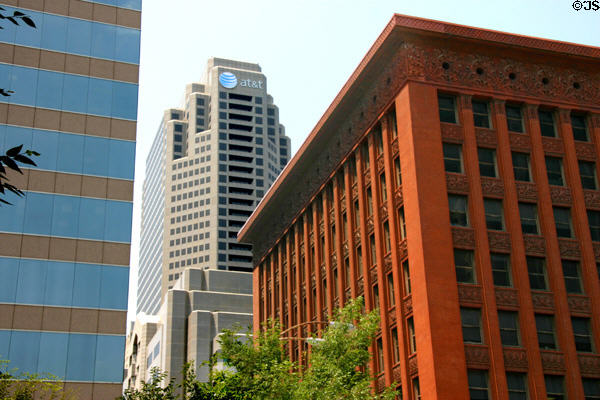 Wainwright Building among highrises. St Louis, MO.