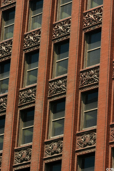Window details of Wainwright Building. St Louis, MO.