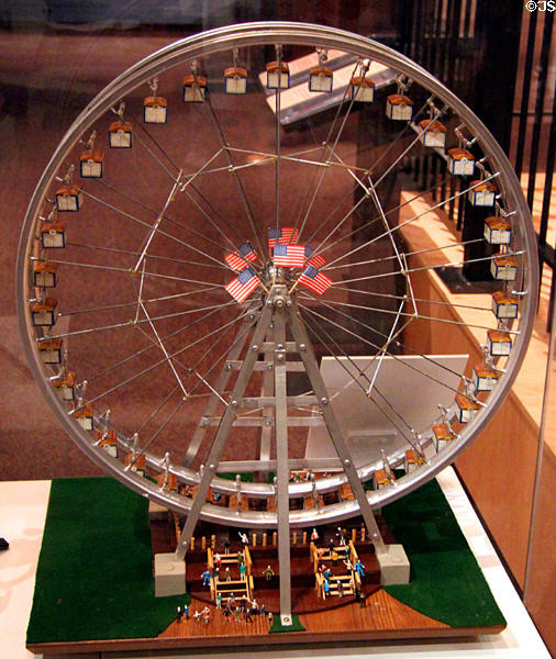 Model of St Louis World's Fair Observation Wheel at Missouri History Museum. St. Louis, MO.