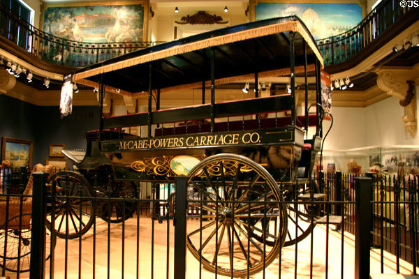 McCabe Powers Carriage which exhibited at St Louis World's Fair (1904) at Missouri History Museum. St Louis, MO.