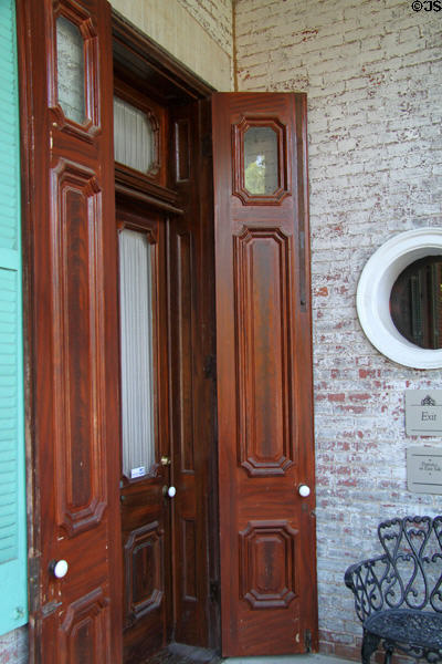Rear door of Chatillon-DeMenil Mansion. St. Louis, MO.
