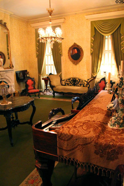 Piano in parlor at Chatillon-DeMenil Mansion. St. Louis, MO.