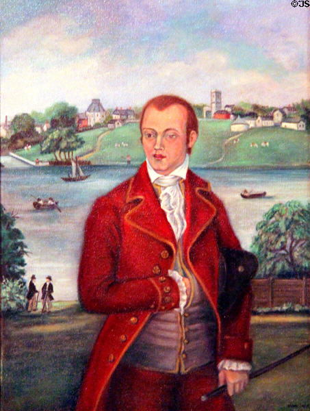 Portrait of August Chouteau at Chatillon-DeMenil Mansion. St. Louis, MO.