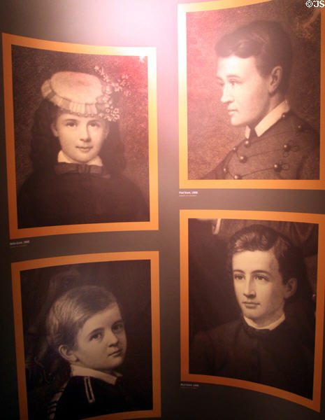 Photos of Grant's brothers & sister, Nellie, Fred, Jessie & Buck at Ulysses S. Grant NHS. St. Louis, MO.