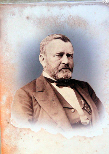 Ulysses S. Grant cabinet card portrait (1875) at his NHS. St. Louis, MO.