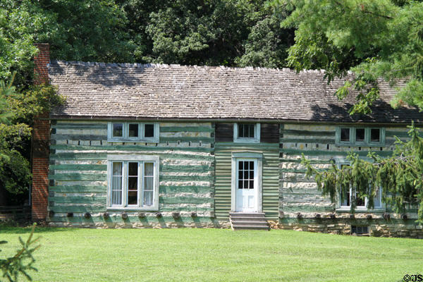 Grant's Hardscrabble cabin built by Grant after he resigned from the army near Ulysses S. Grant NHS. St. Louis, MO.