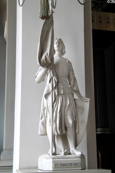 Statue of Joan of Arc in Basilica of Saint Louis. St. Louis, MO.