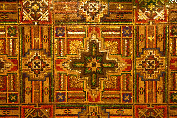 Mosaics patterns at Saint Louis Cathedral. St Louis, MO.