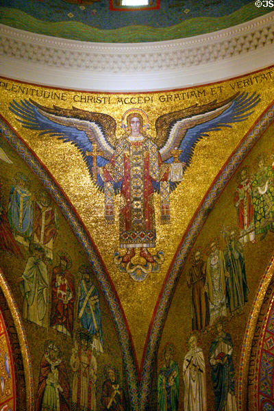 Mosaic angel at Saint Louis Cathedral. St Louis, MO.