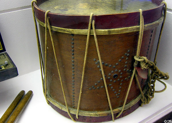 Snare drum (1862) at Jefferson Barracks. St. Louis, MO.