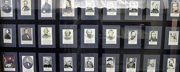 Portraits of officers who served at Jefferson Barracks during frontier days. St. Louis, MO.