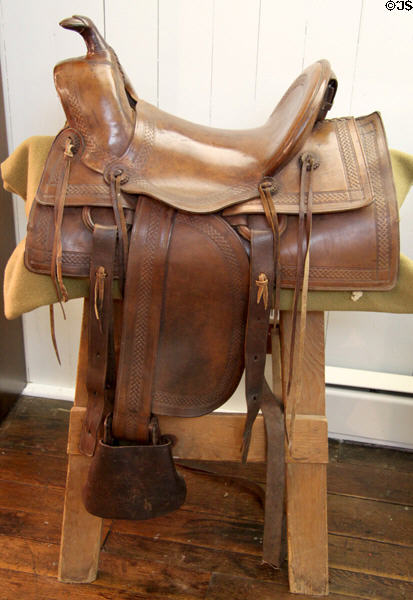 Cavalry saddle at Jefferson Barracks Military Museum. St. Louis, MO.