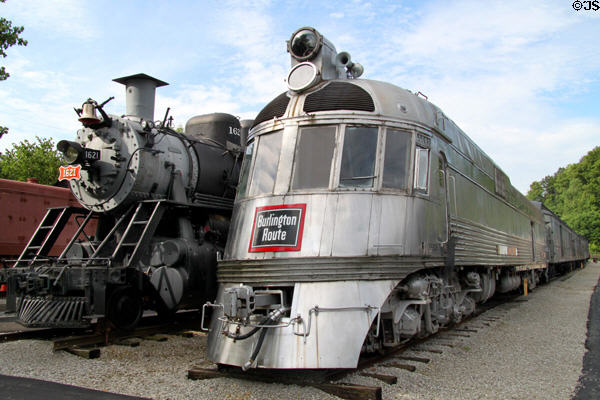 Eagle-Picher #1621 steam locomotive & "Silver Charger" at St. Louis Museum of Transportation. St. Louis, MO.