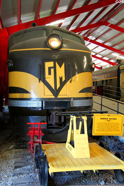 General Motors #103 Diesel locomotive (1939) at St. Louis Museum of Transportation. St. Louis, MO.