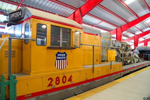 Union Pacific #2804 Diesel locomotive (1966) built by GE at St. Louis Museum of Transportation. St. Louis, MO.
