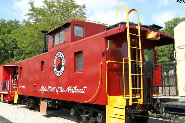 Northwest Pacific Caboose #1080 (1954) at St. Louis Museum of Transportation. St. Louis, MO.