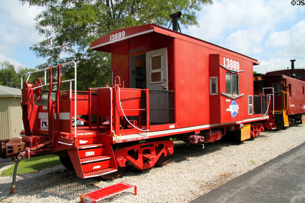 Missouri Pacific #13889 Caboose 1980 at St. Louis Museum of Transportation. St. Louis, MO.