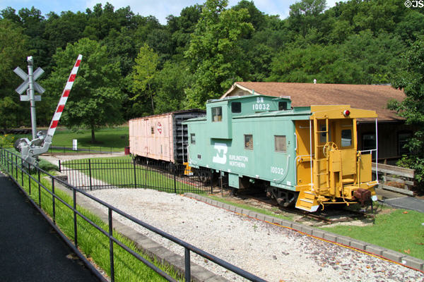 Burlington Northern #10032 Caboose (1969) at St. Louis Museum of Transportation. St. Louis, MO.