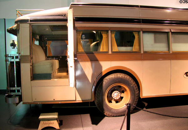 Adolphus Bus (1931) rear entrance at St. Louis Museum of Transportation. St. Louis, MO.