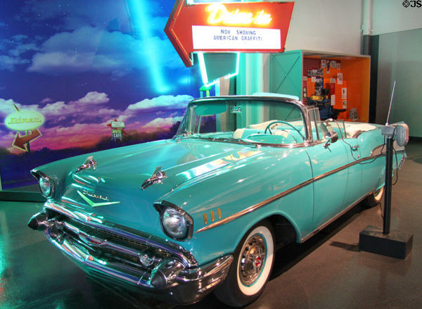 Chevrolet Bel Air Convertible (1957) at St. Louis Museum of Transportation. St. Louis, MO.